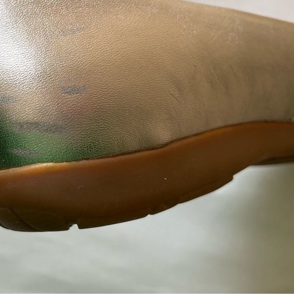 abeo Taylin Bio System Mettalic Gold Ballet Flat Comfort Shoe Womens Sz 8.5N EUC - Picture 9 of 13